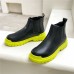 Men PU Leather High Top Splicing Slip On Casual Chelsea Boots